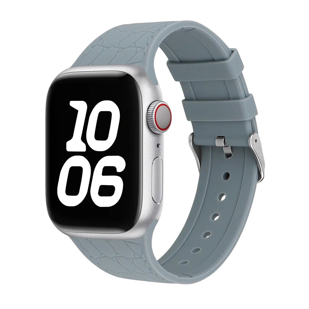 Soft Lychee Pattern Silicone Strap for Apple Watch
