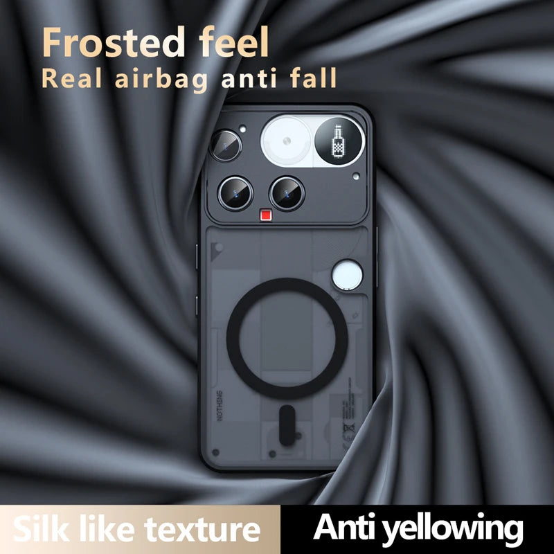Shockproof Translucent Magnetic Case for Nothing Phone 3