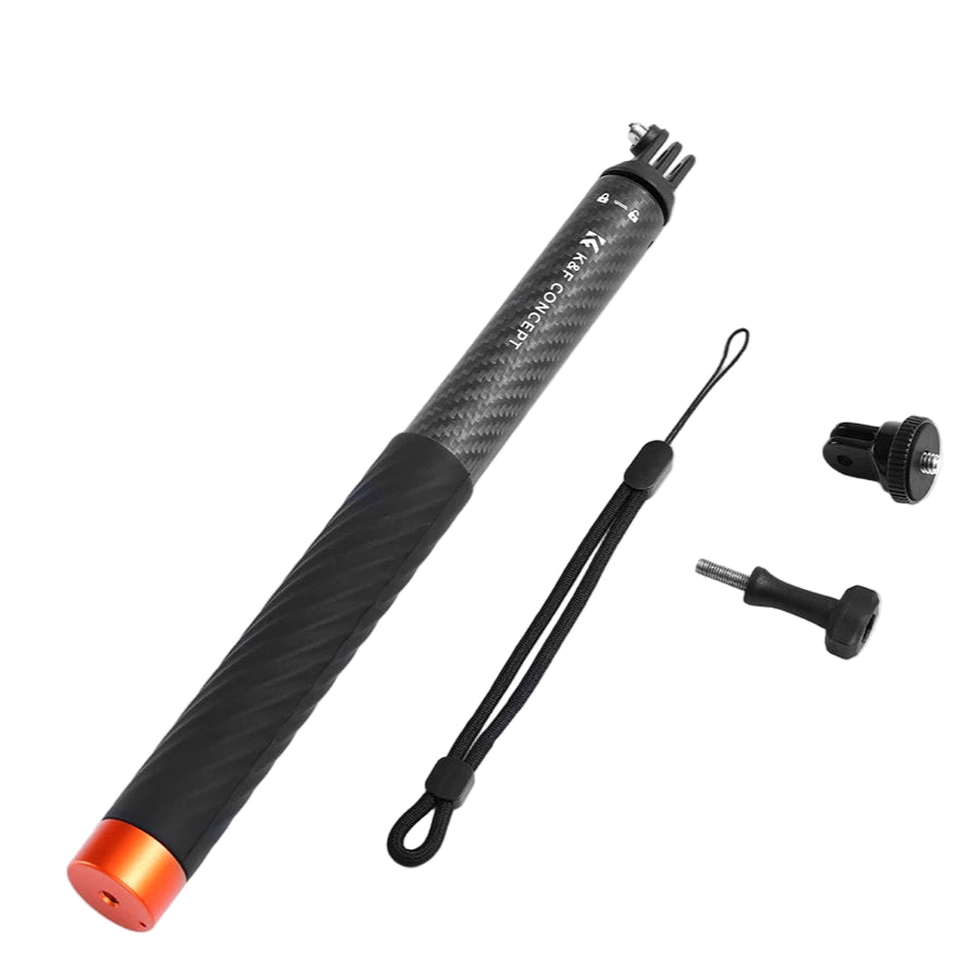 K&F Concept Long Carbon Selfie Stick for Sports & Action Cameras