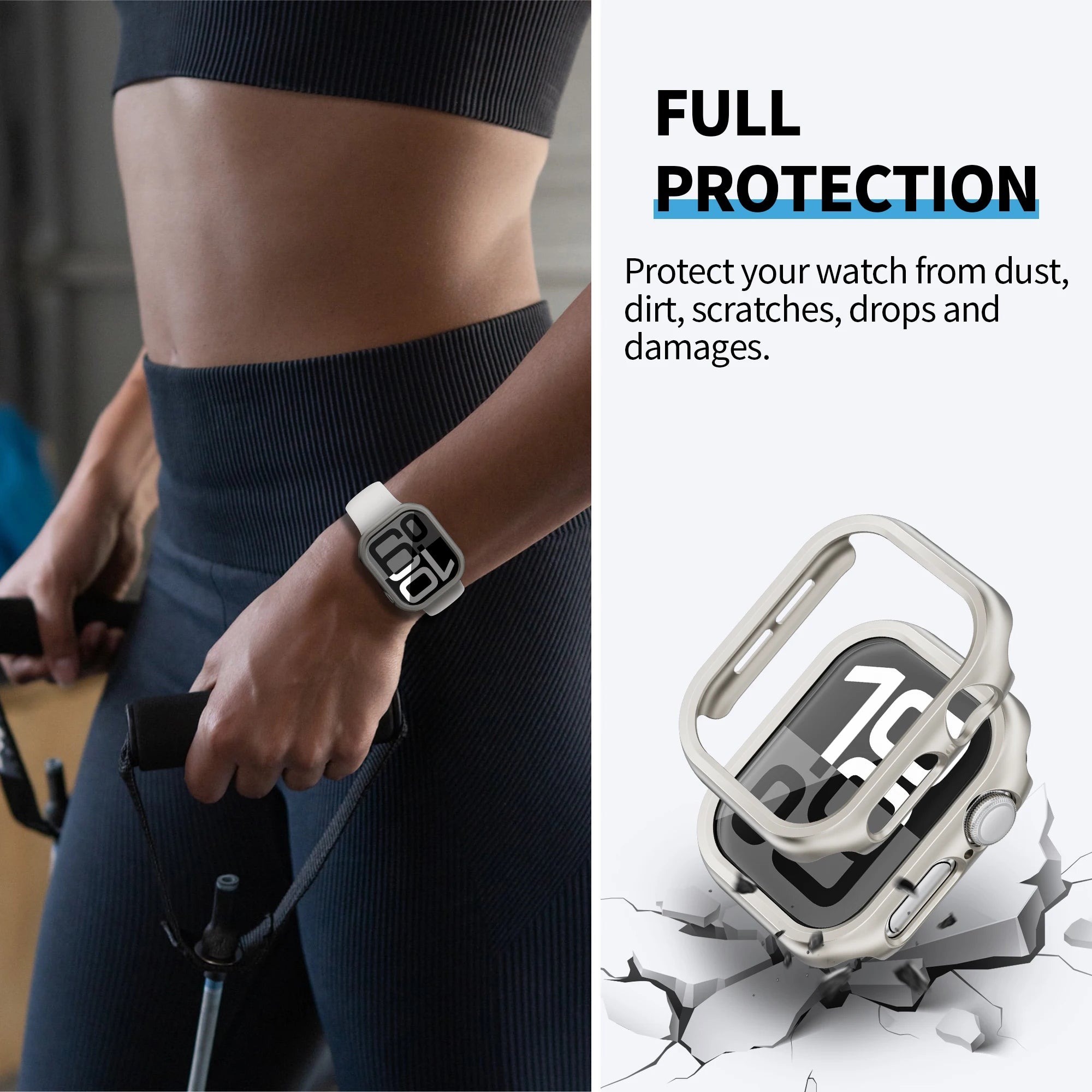 Hard Bumper Protective Frame for Apple Watch Series 10