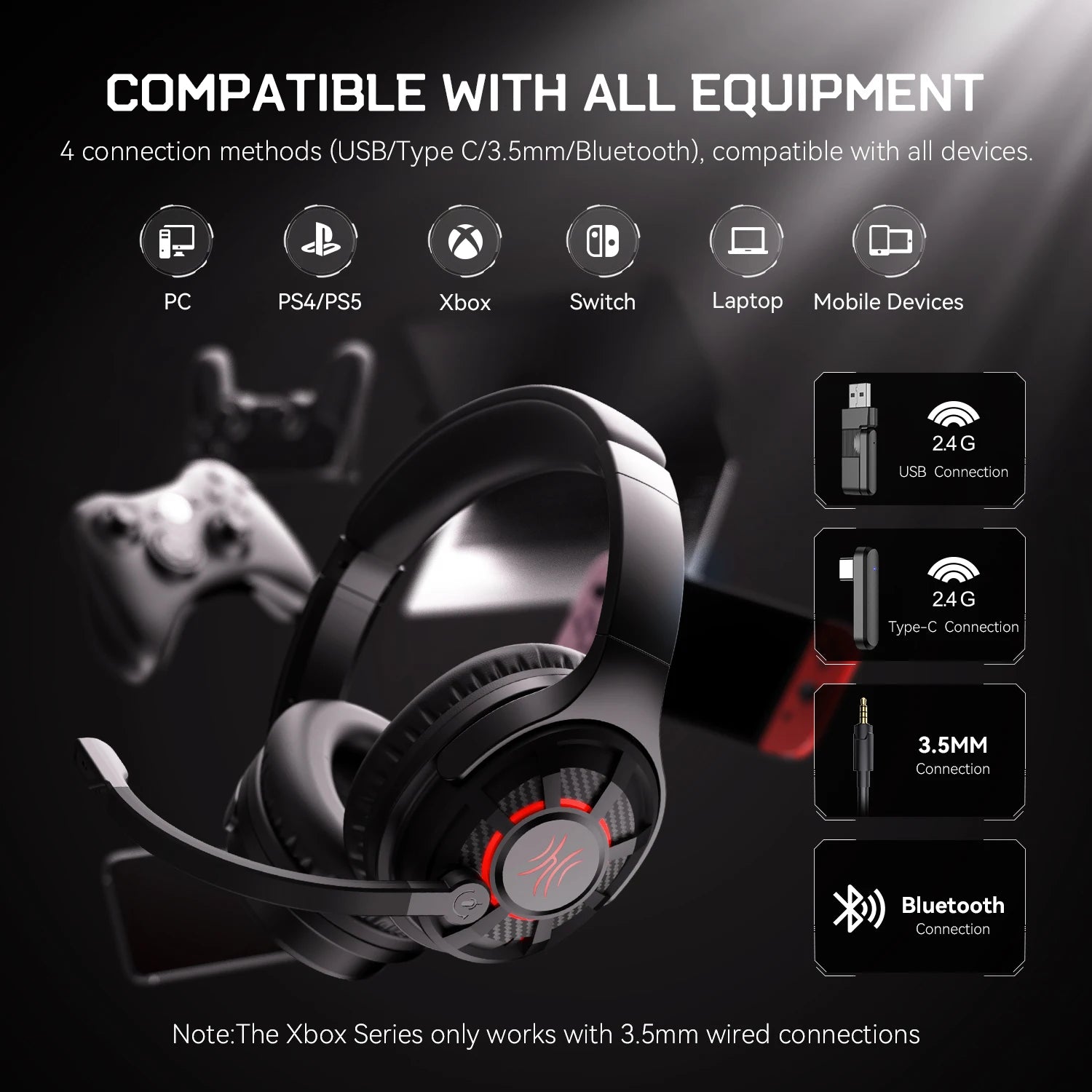 OneOdio G18BT Wireless Gaming Headset