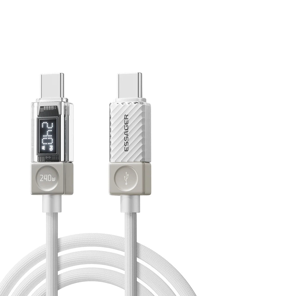Essager 240W USB-C PD 3.1 Fast Charging Cable with LED Display