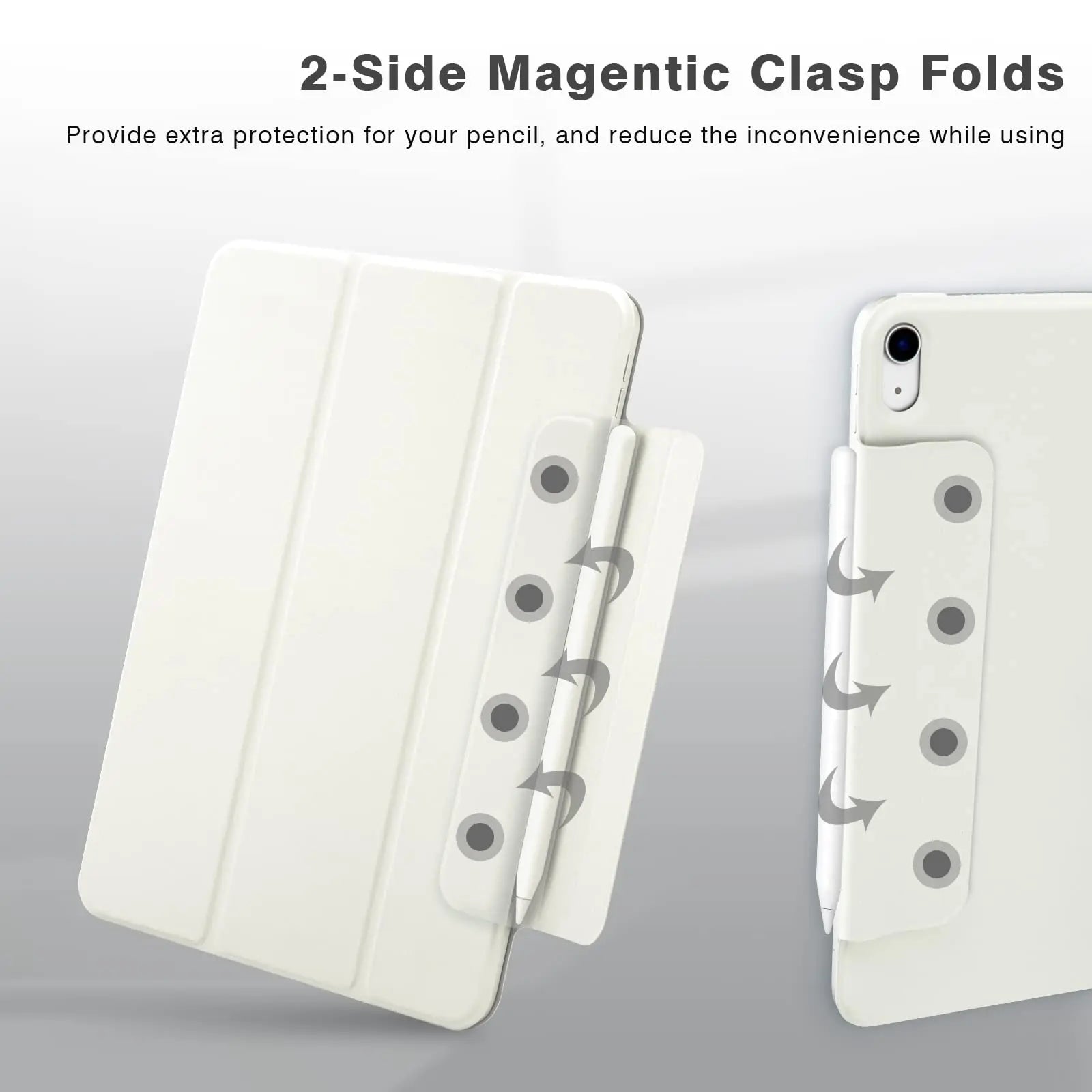 Powerful Magnetic Attachment Slim Trifold Stand Case for iPad Air 13" (2024)