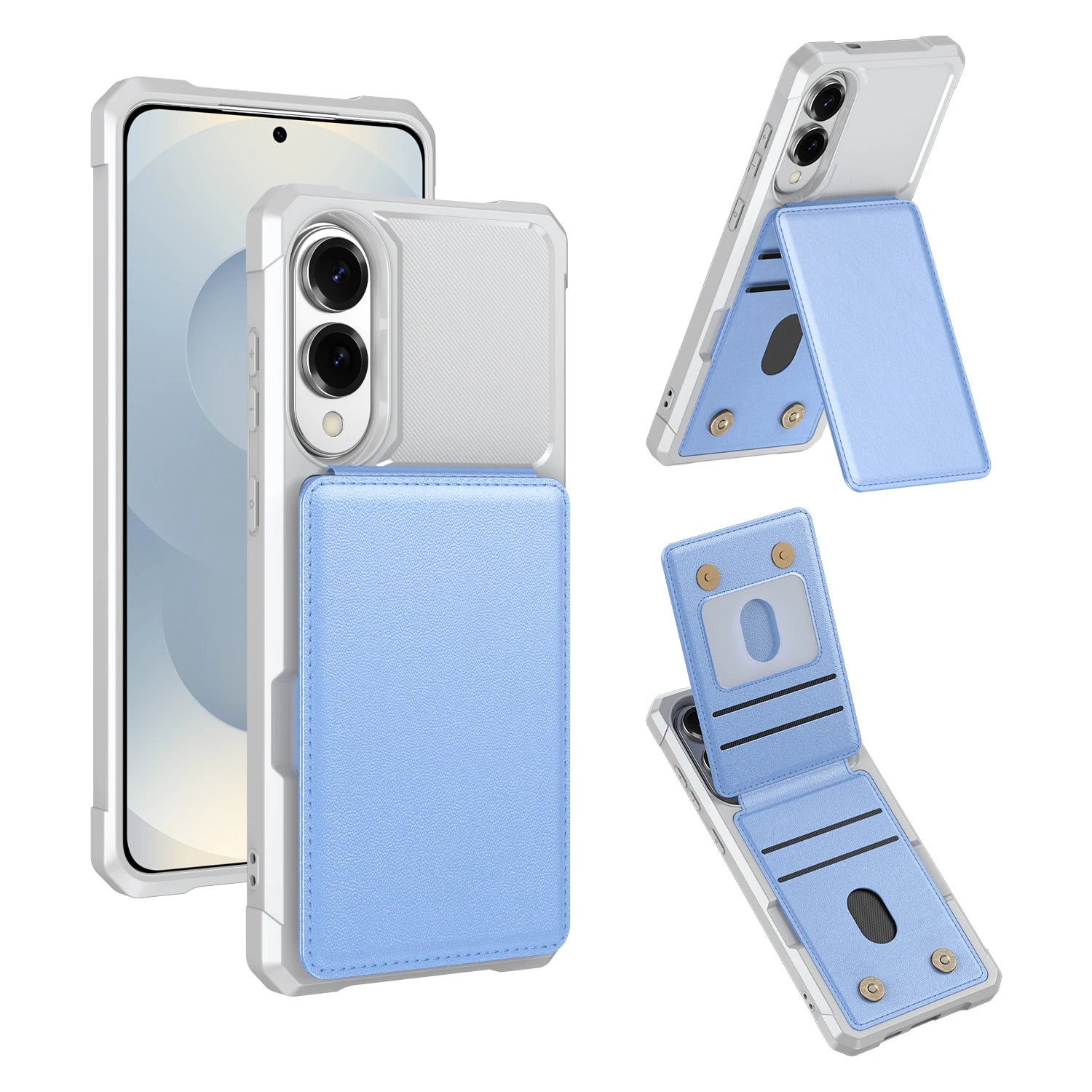 Samsung Galaxy S25 Edge Leather Wallet Case with Card Holder