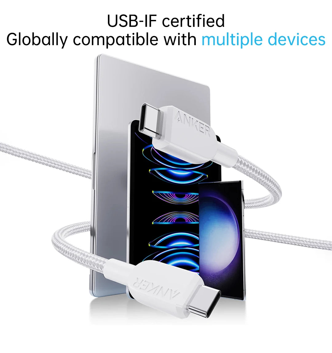 Anker USB-C 240W Nylon Braided Fast Charging Cable