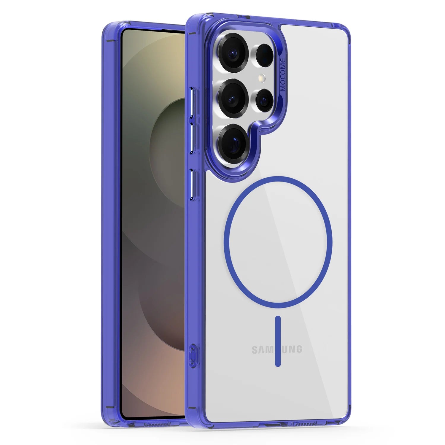 Luxury Magnetic Clear Case with Metal Camera Frame for Samsung Galaxy S25 Series