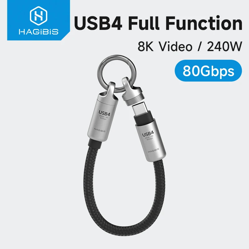 Hagibis 240W USB4 Short Cable