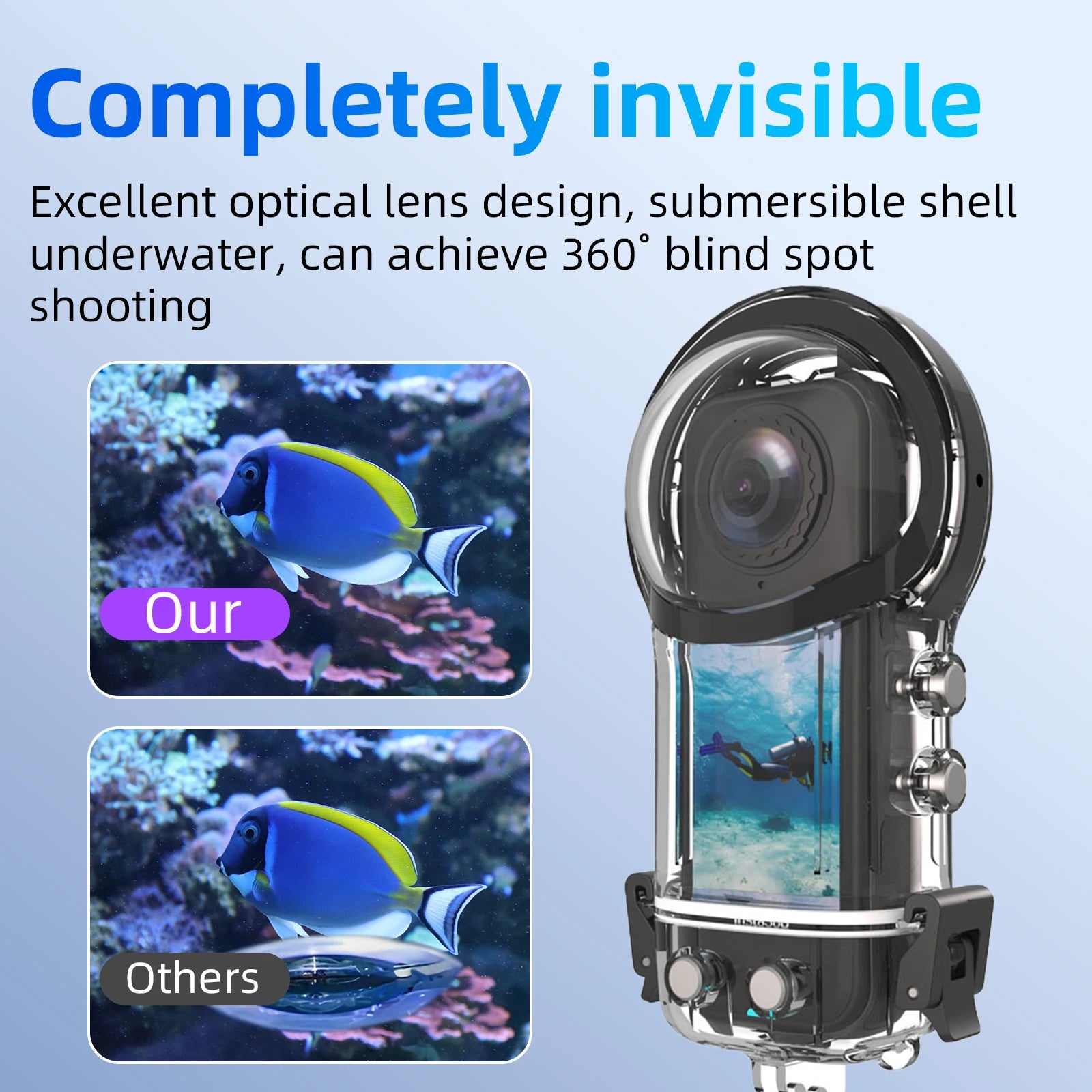 Protective 40M Underwater Case for Insta360 X5