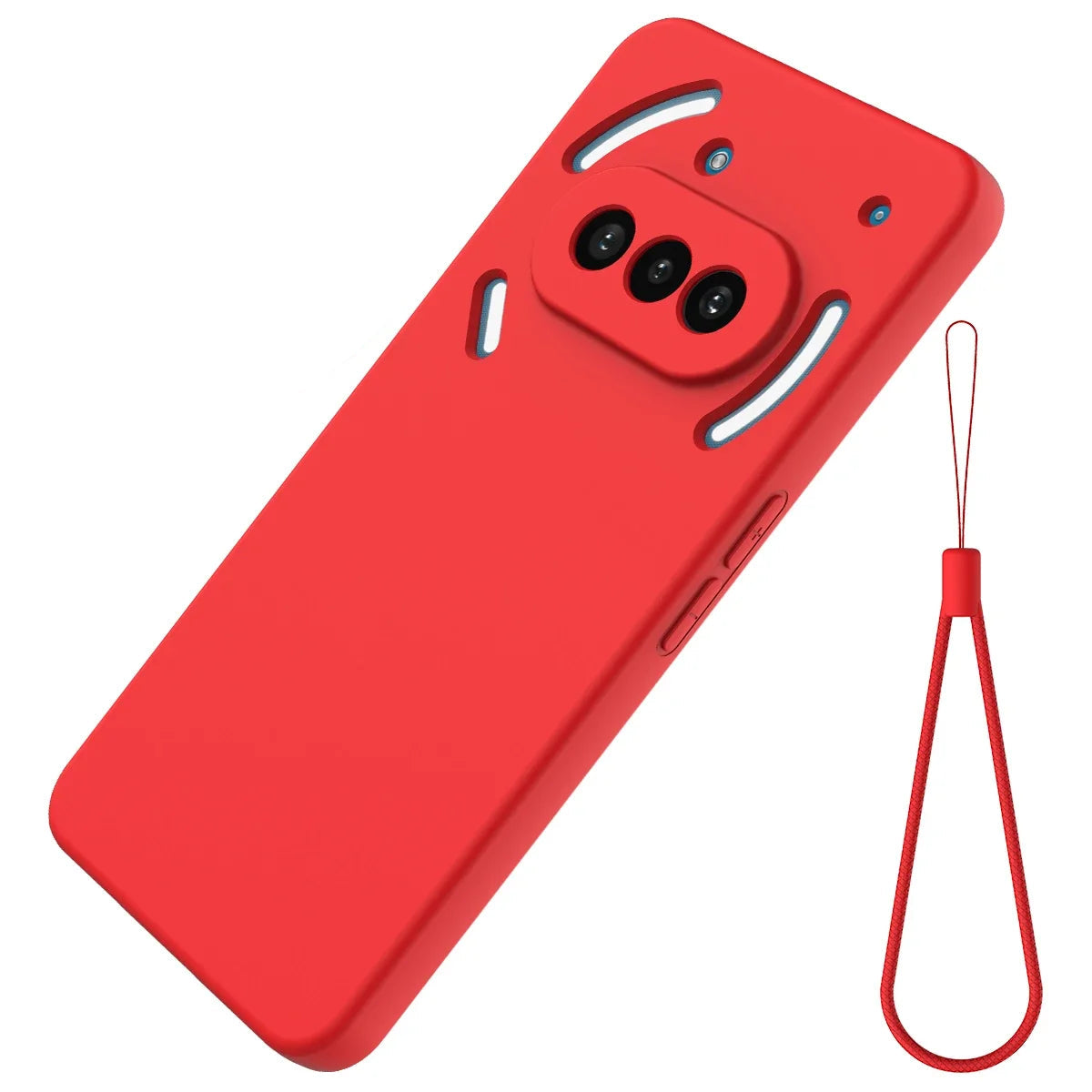 Premium Liquid Silicone Lanyard Case Shockproof Matte for Nothing Phone 3a / 3a Pro