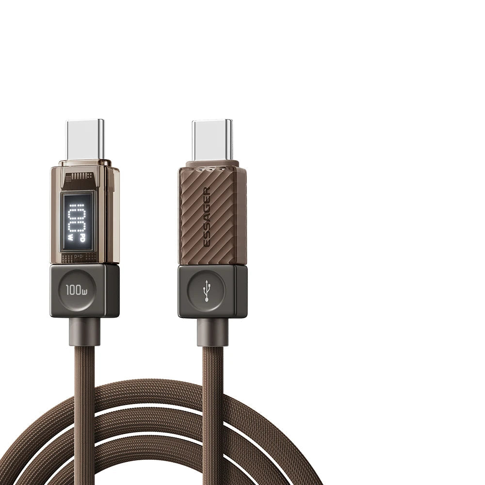 Essager 100W USB-C PD 3.1 Fast Charging Cable with LED Display