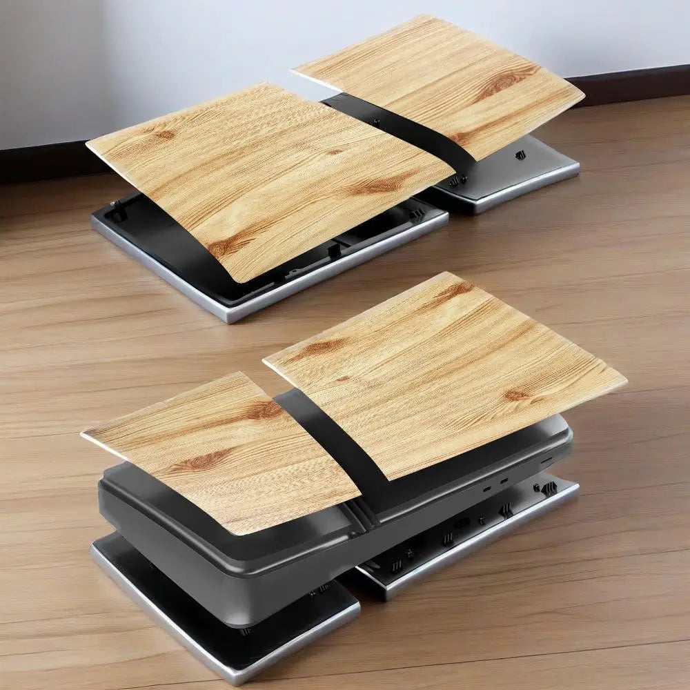 Wood Grain Design Faceplate for PlayStation 5 Pro Digital Edition