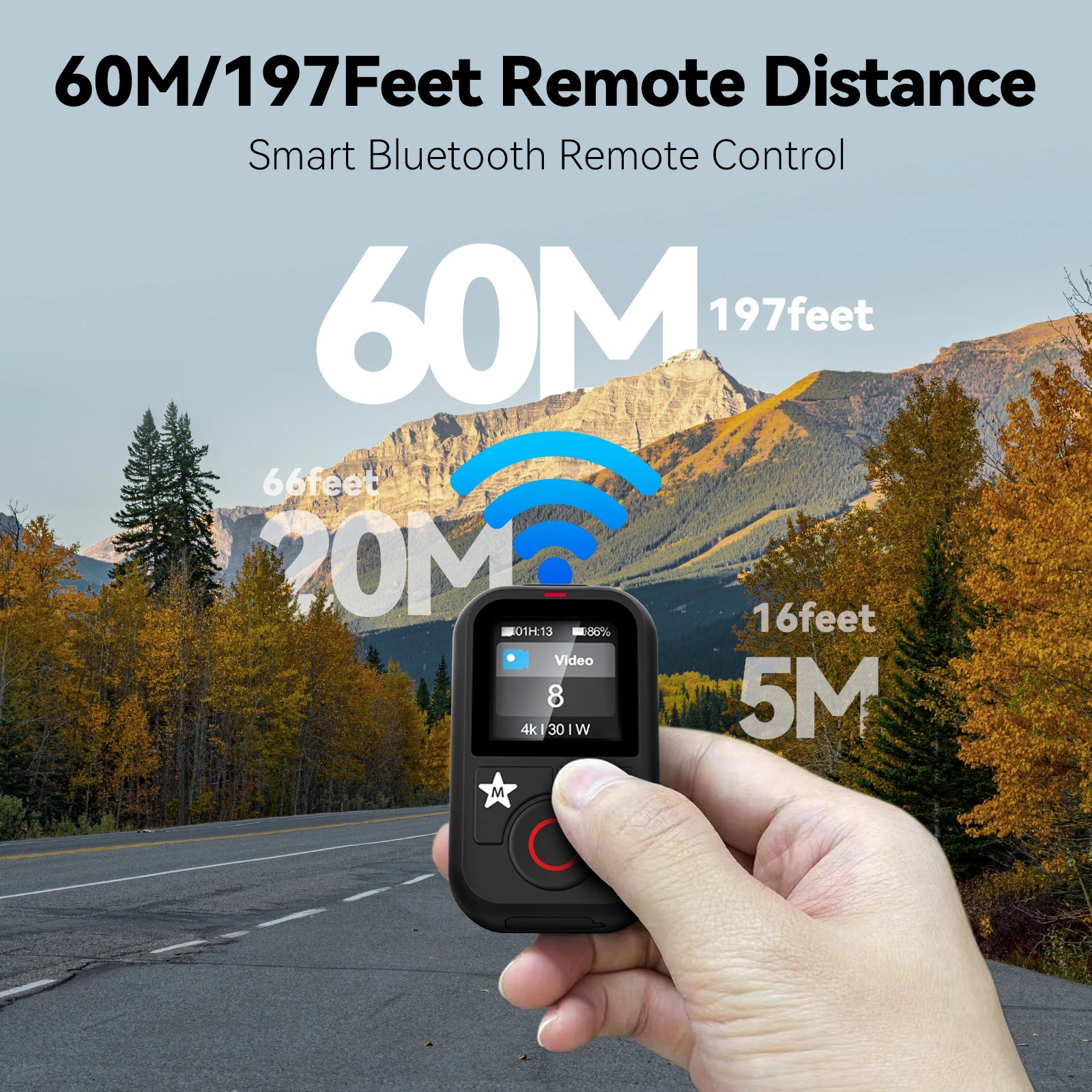 TELESIN Waterproof Bluetooth Remote Control for GoPro Hero 13