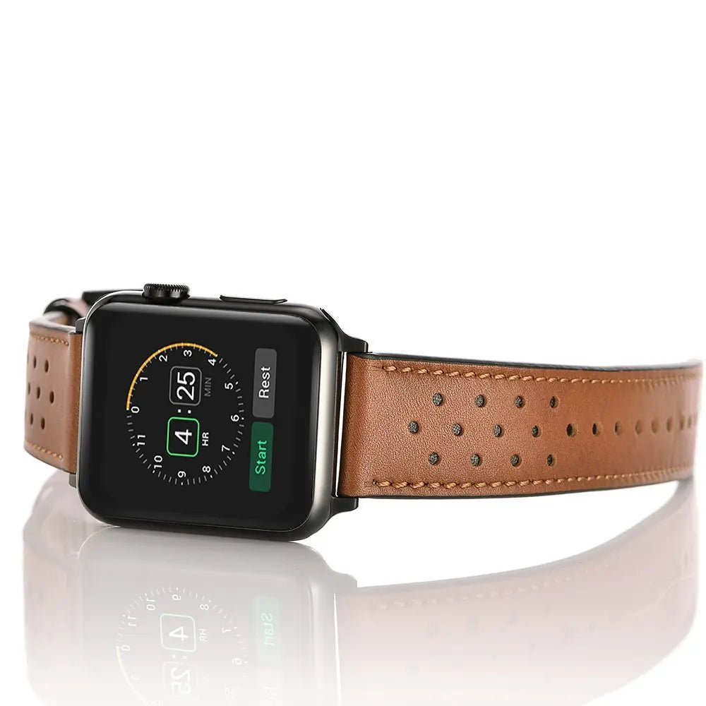 Genuine Leather Watchband for Apple Watch