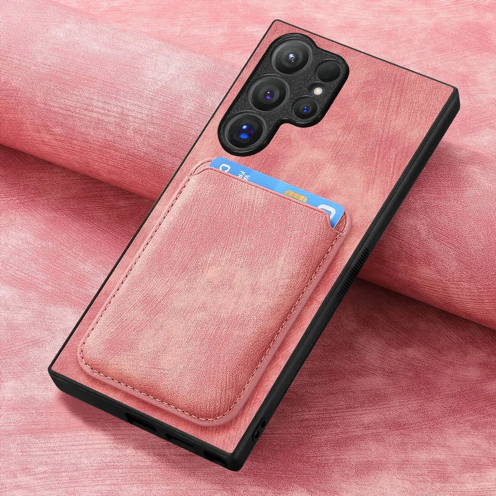 Luxury PU Leather Magnetic Card Slot Wallet Cover for Samsung Galaxy S25 Series