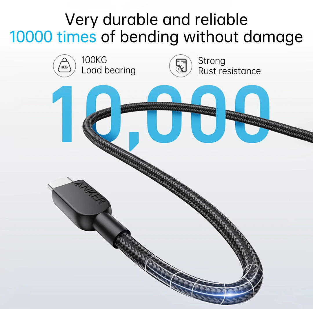 Anker USB-C 240W Nylon Braided Fast Charging Cable
