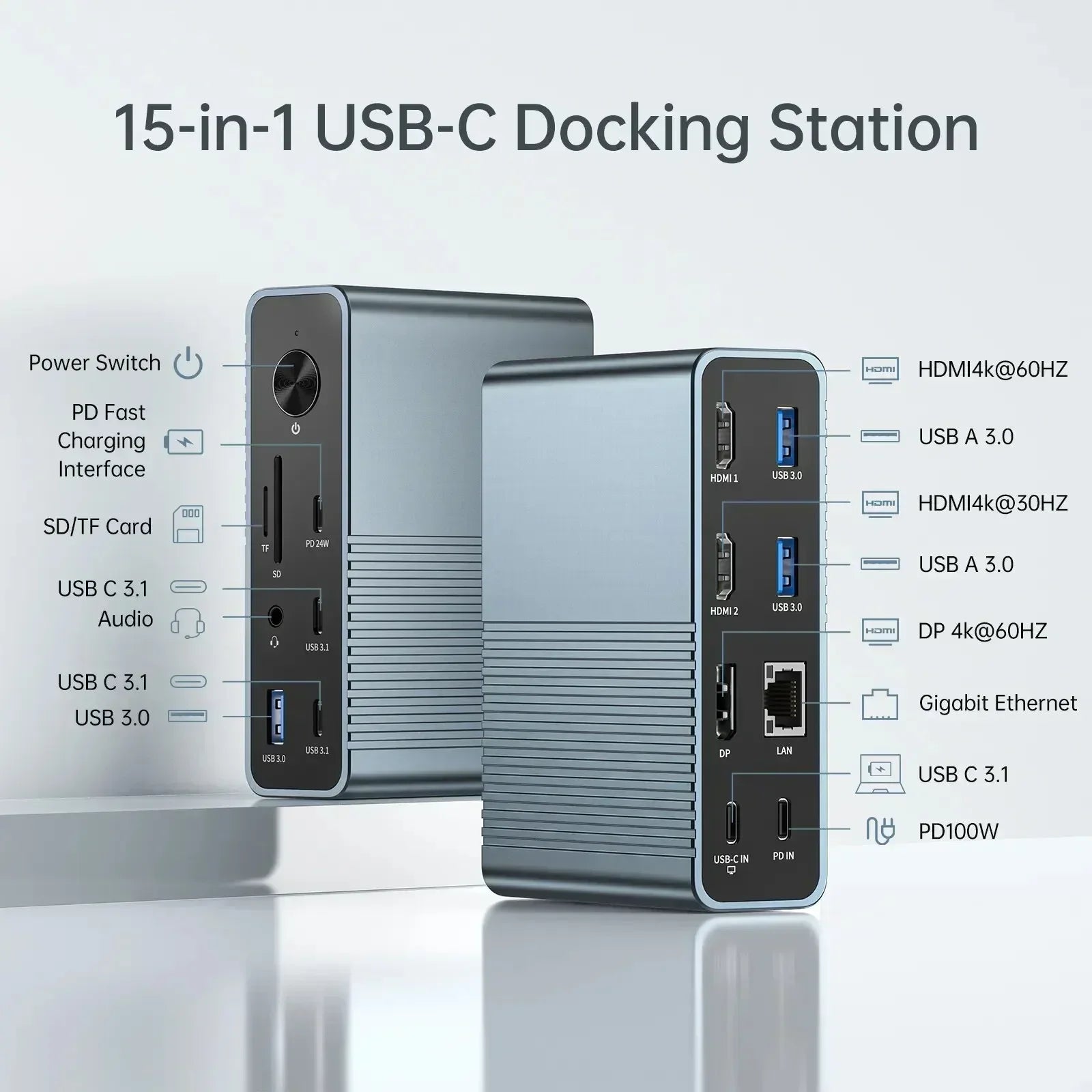 Acasis 15-in-1 USB-C Docking Station