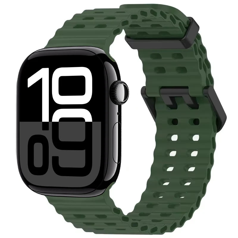 Durable Silicone Sport Wristband for Apple Watch