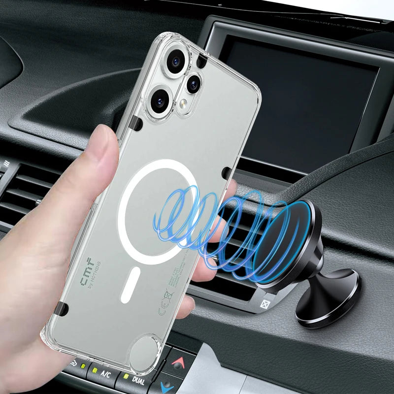 Anti-Fingerprint Transparent Magnetic Case for Nothing CMF Phone 2 Pro