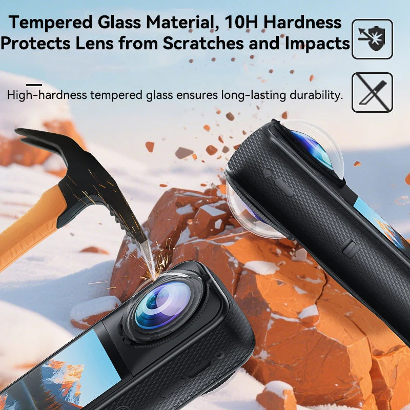 Premium Optical Glass Lens Guards for Insta360 X5
