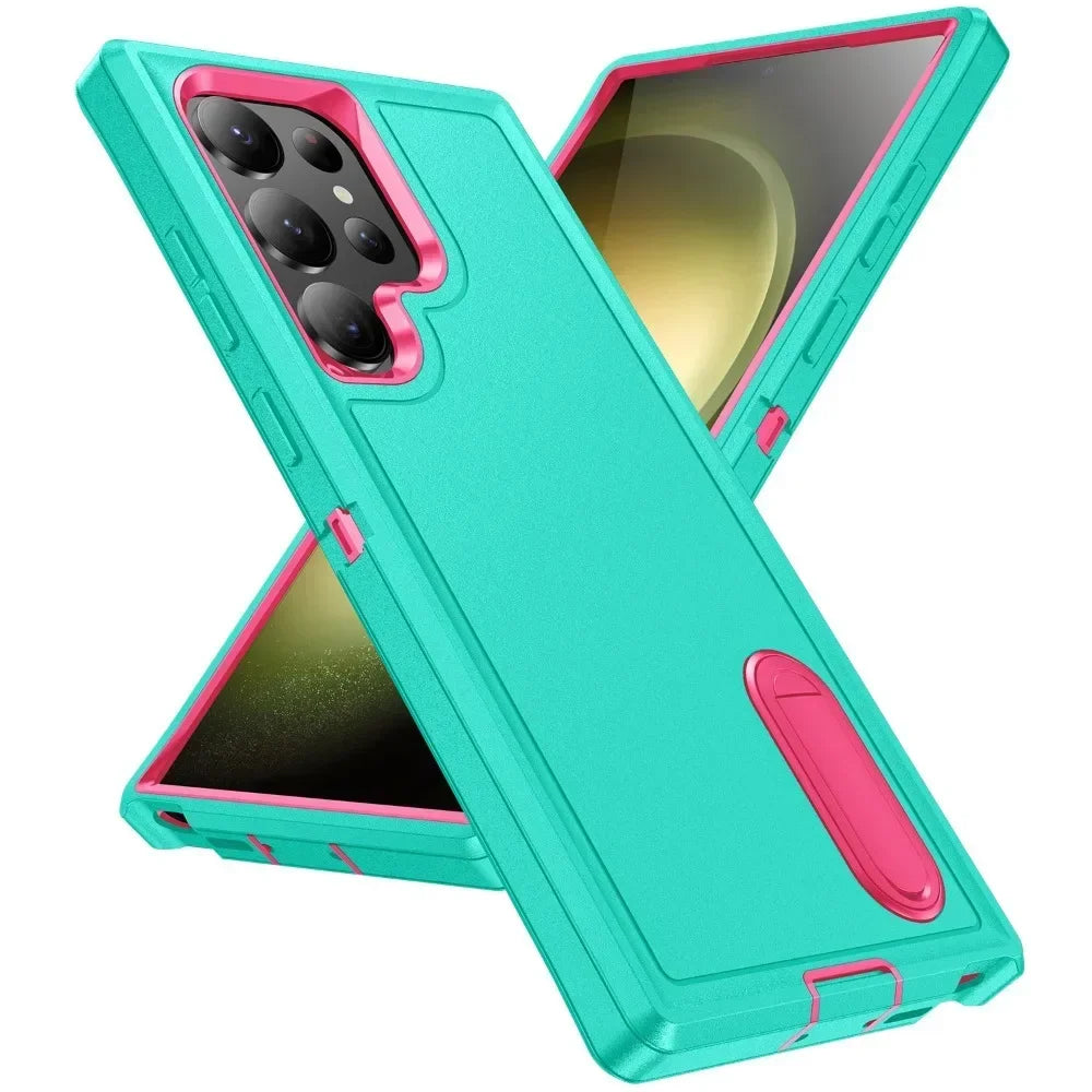 Shockproof Protective Case with Bracket for Samsung Galaxy S25 Series