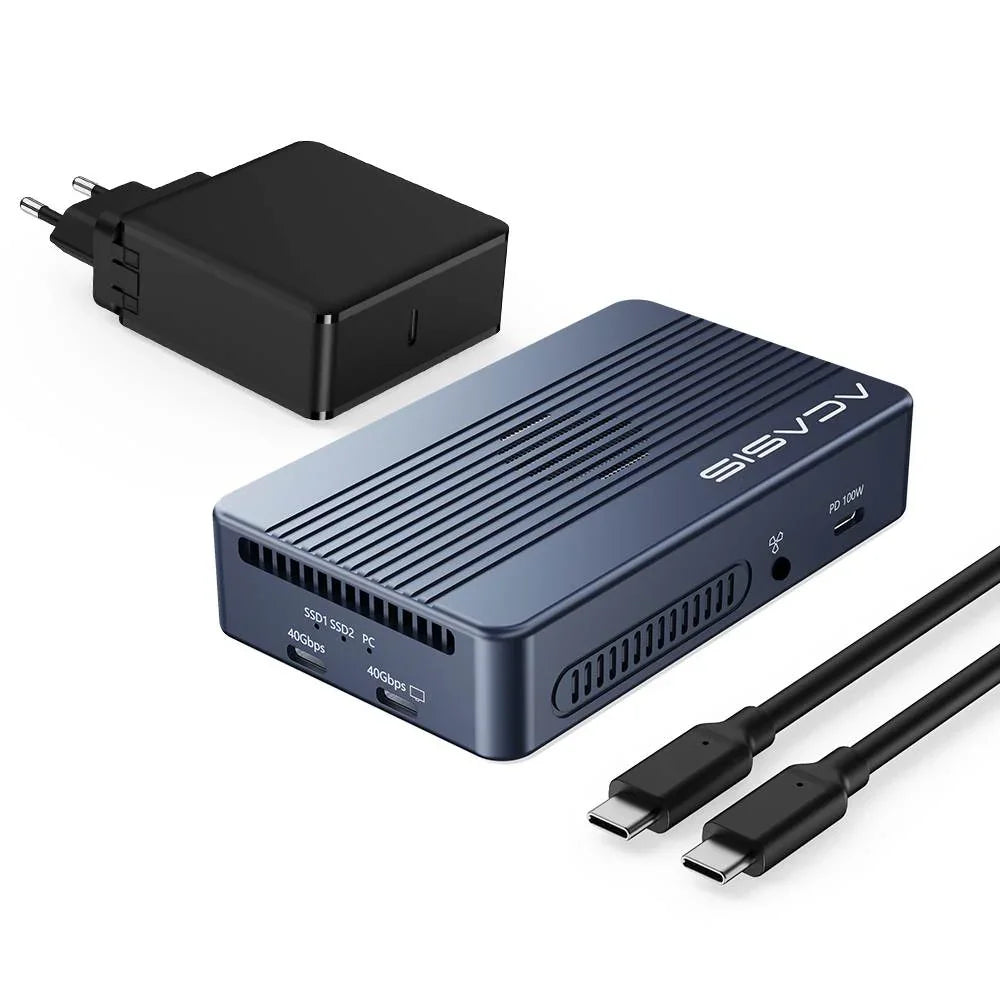 Acasis 6-Port USB-C Dock with NVMe SSD Enclosure