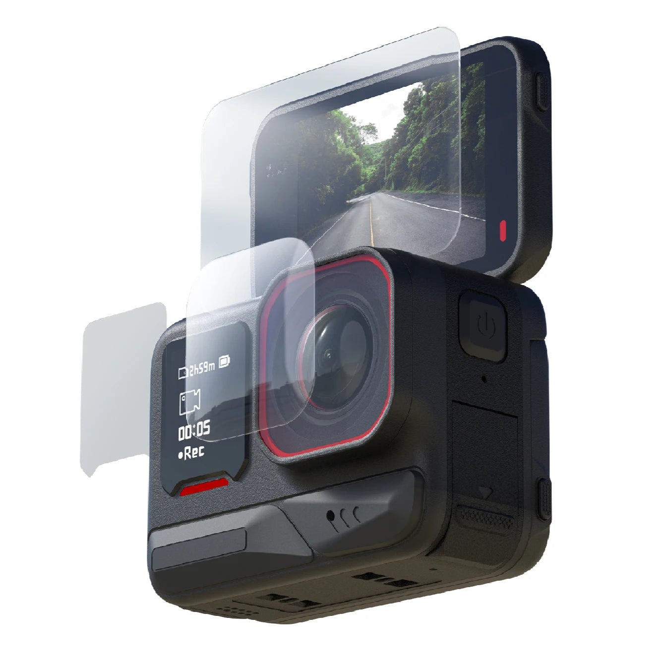 TELESIN Tempered Glass Screen Protector for Insta360 Ace Pro 2