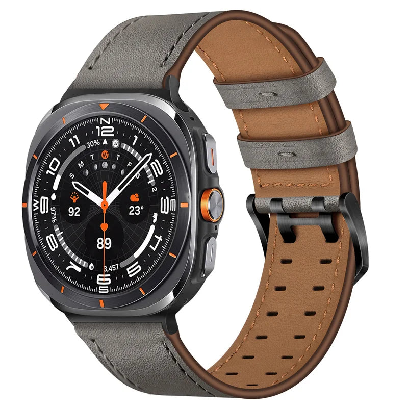 Premium Leather Sport Strap for Samsung Galaxy Watch Ultra & Galaxy Watch Ultra (2025)