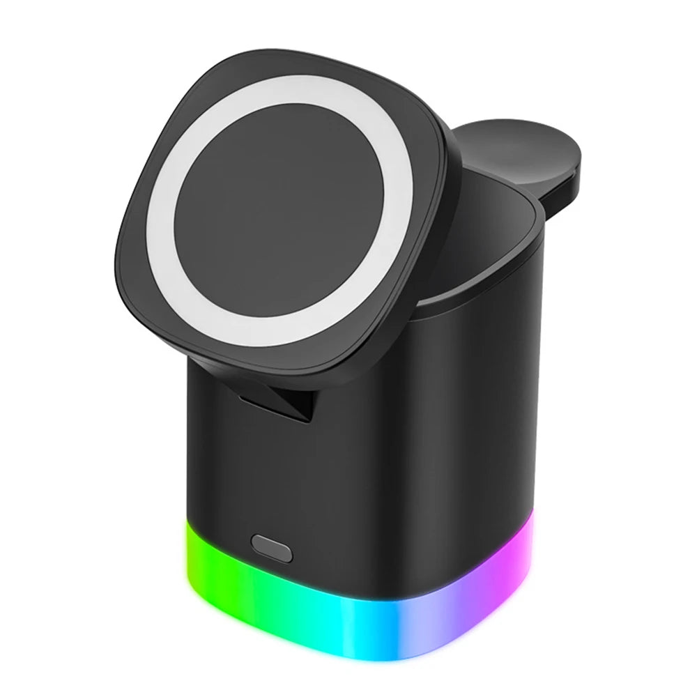 Bonola 3 in 1 Magnetic Wireless Charger with RGB Lamp Stand