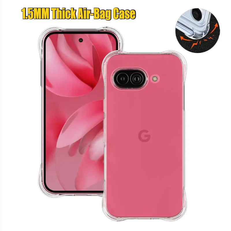 1.5 mm Thick Airbag Clear Shockproof Case for Google Pixel 9a