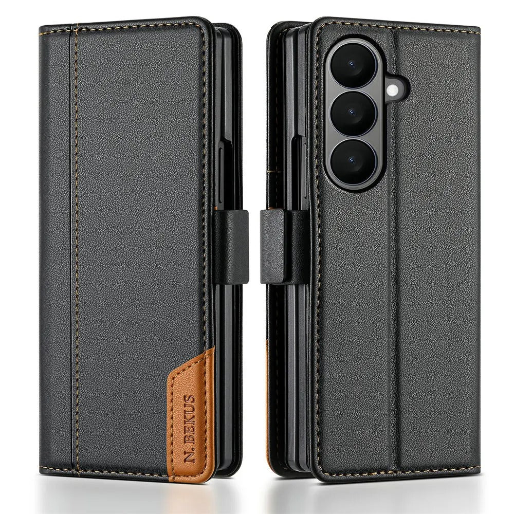 Protective Flip Wallet Case with Card Slot for Samsung Galaxy Z Fold 7