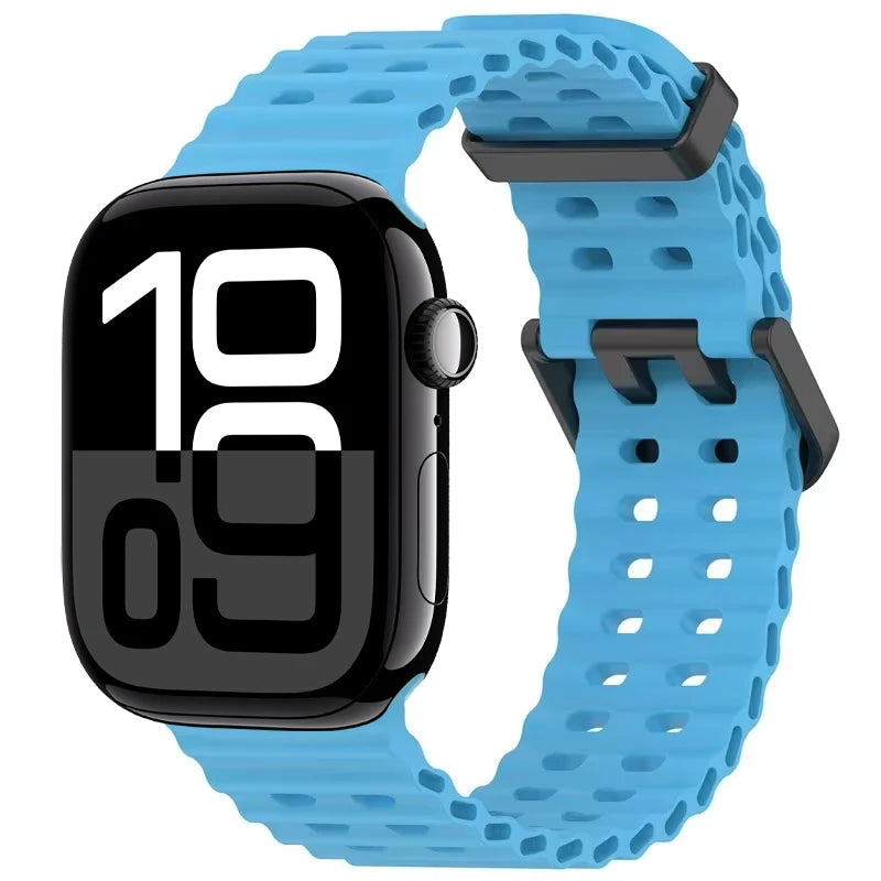 Durable Silicone Sport Wristband for Apple Watch