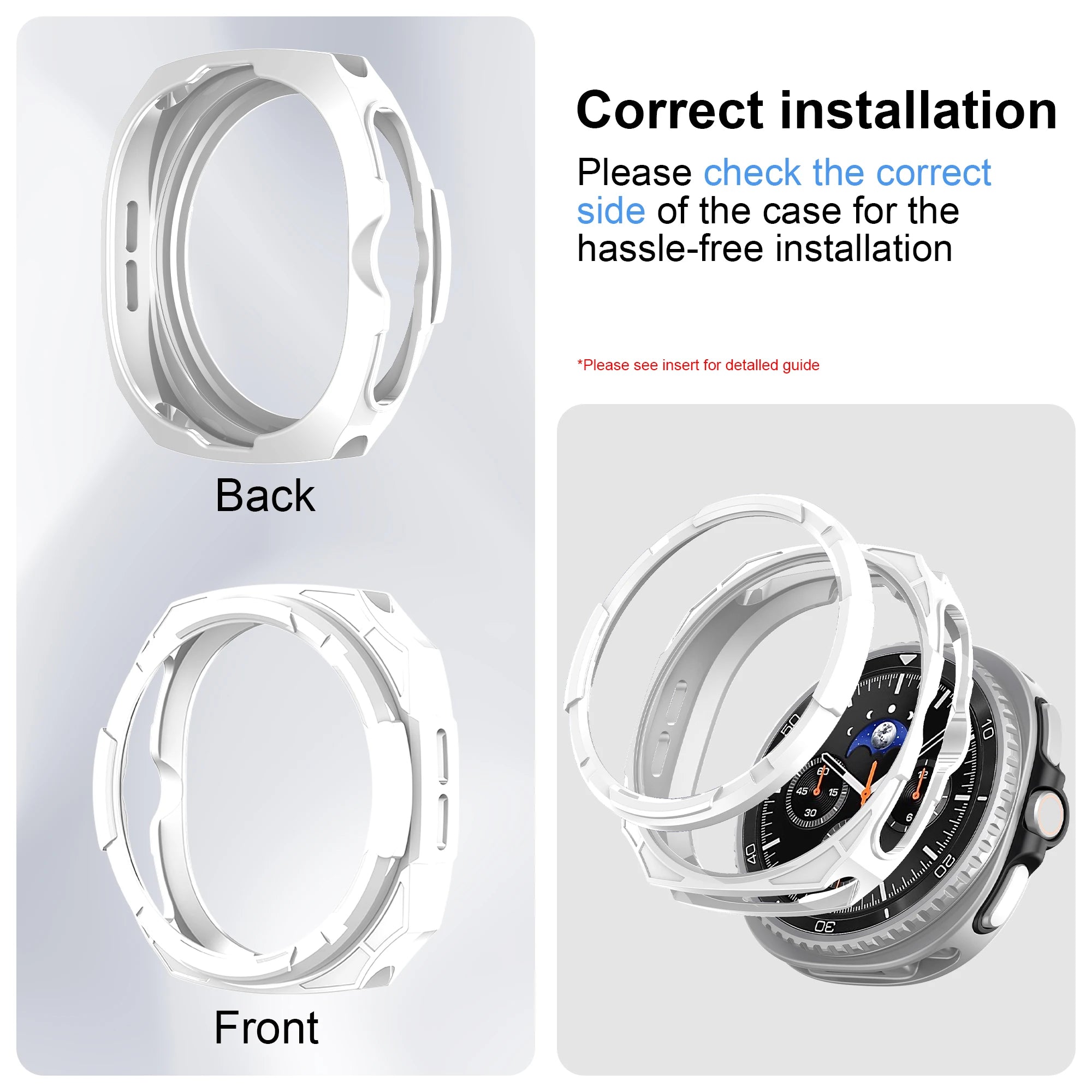 Shockproof Rugged Bezel TPU Case for Samsung Galaxy Watch 8 Classic