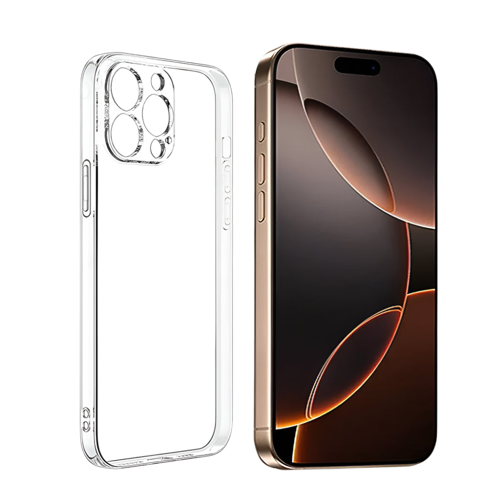 Flexible Transparent TPU Silicone Case for iPhone 15 Series