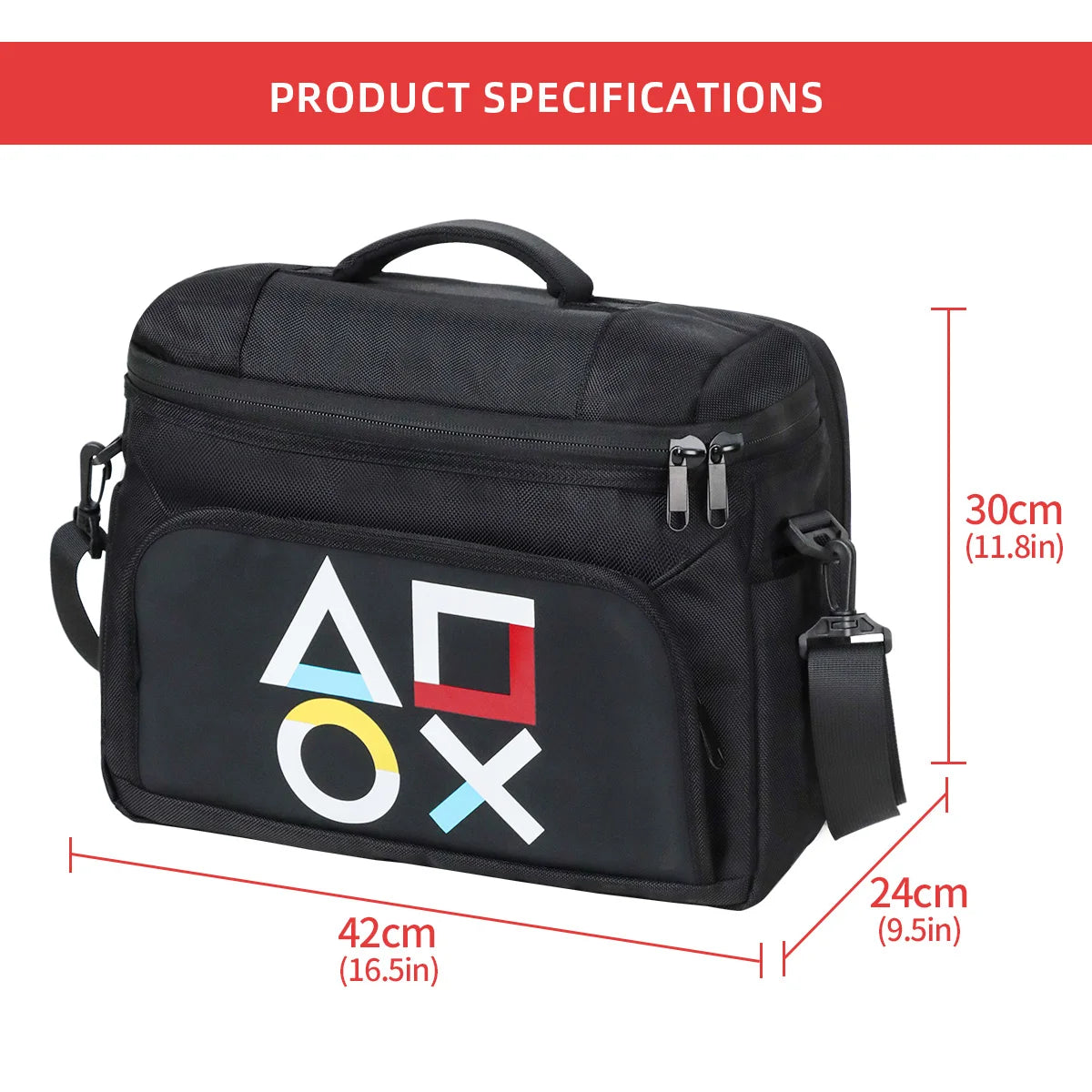 PlayStation Carrying Case with Large Capacity & Protective Design