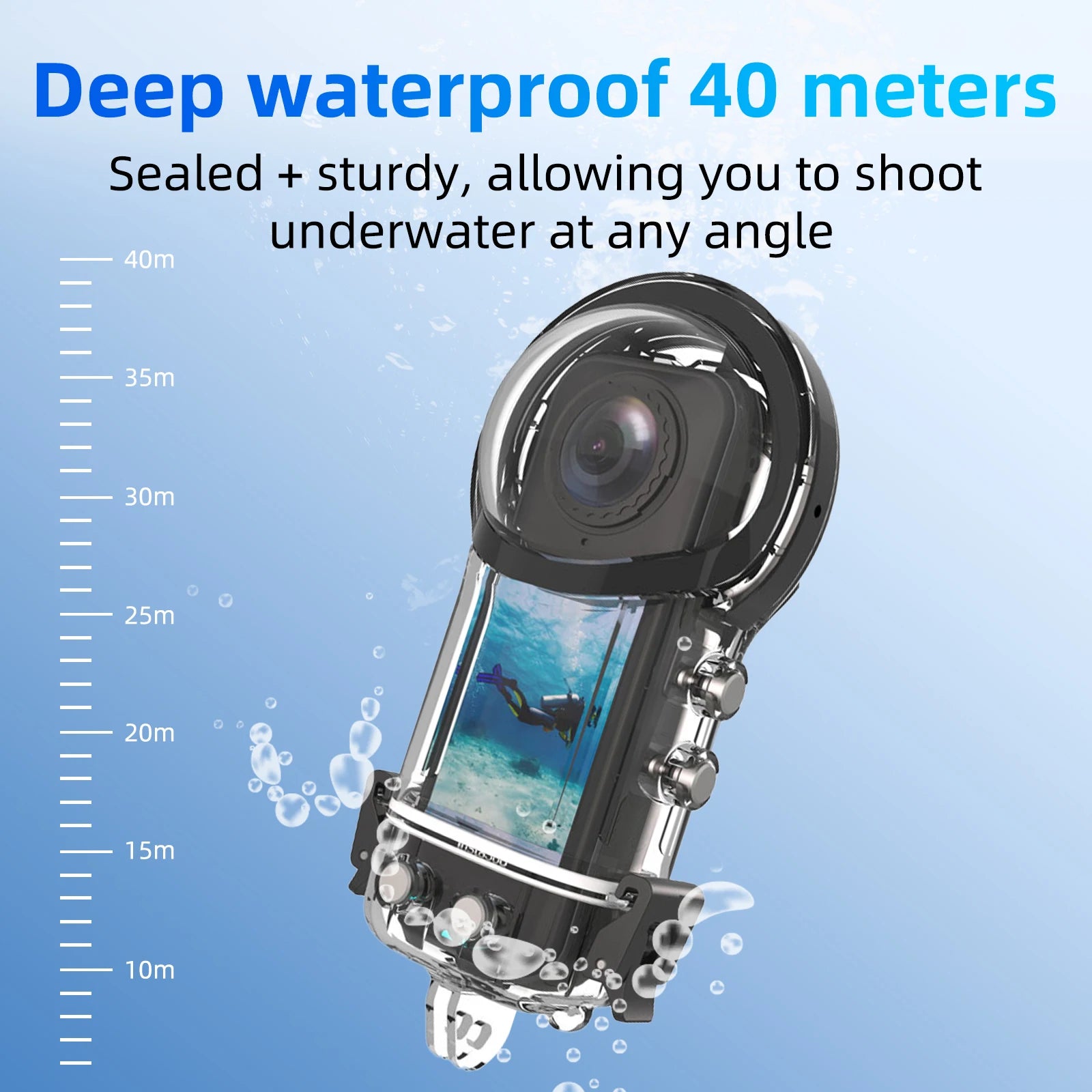 Protective 40M Underwater Case for Insta360 X5
