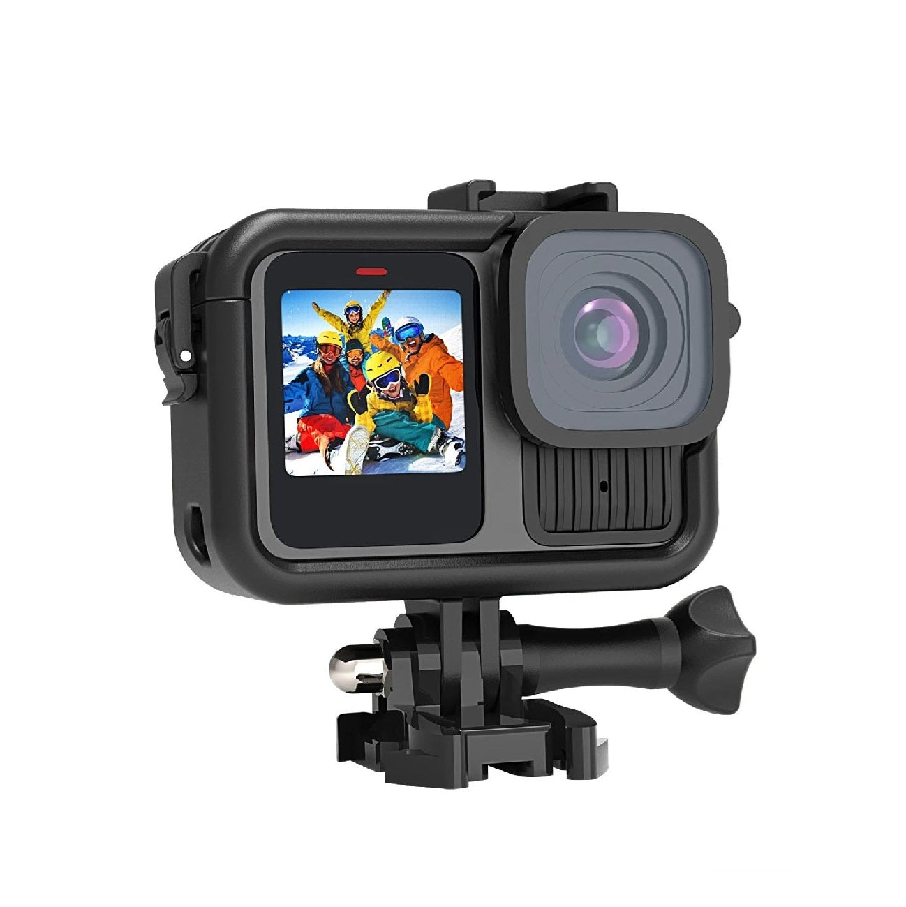 TELESIN Frame Housing Case with Battery Side Cover Hole for GoPro Hero Action Cameras