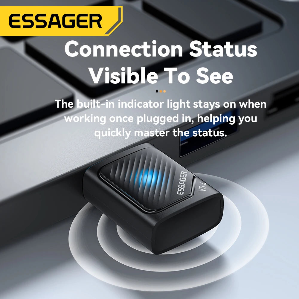Essager USB Bluetooth 5.4 Dongle Adapter