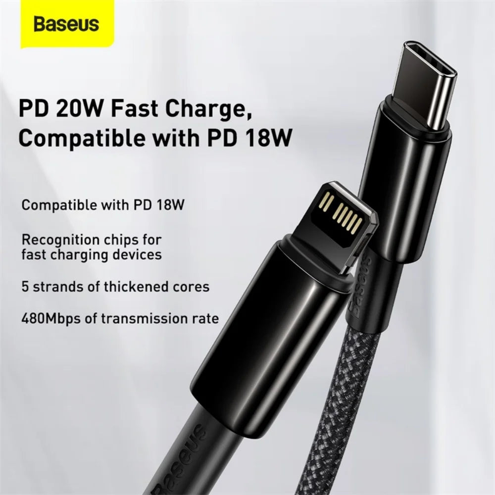 Baseus PD 20W USB-C to Lightning Cable