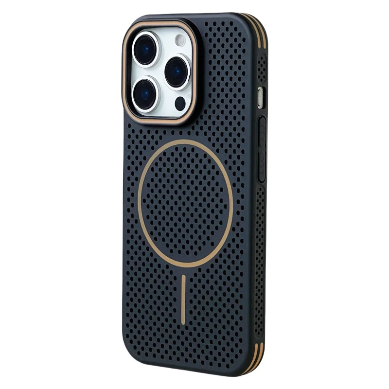 Slim Hollow Mesh MagSafe Protective Case for iPhone 15 Series