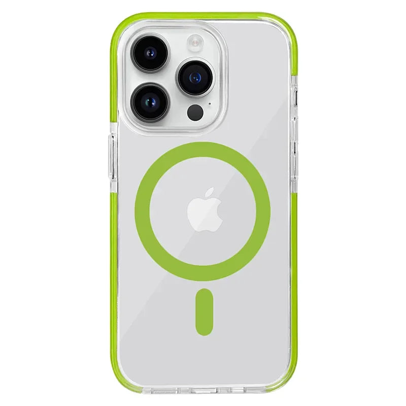 Shockproof Transparent Acrylic MagSafe Case for iPhone 15 Series