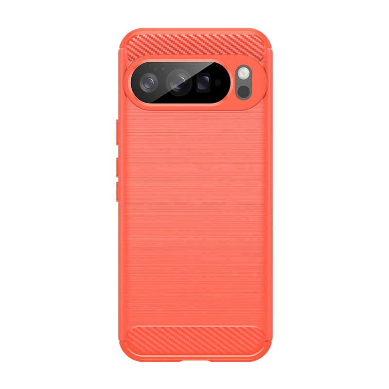 Soft Carbon Fiber Brushed Texture Case for Google Pixel 10 Series