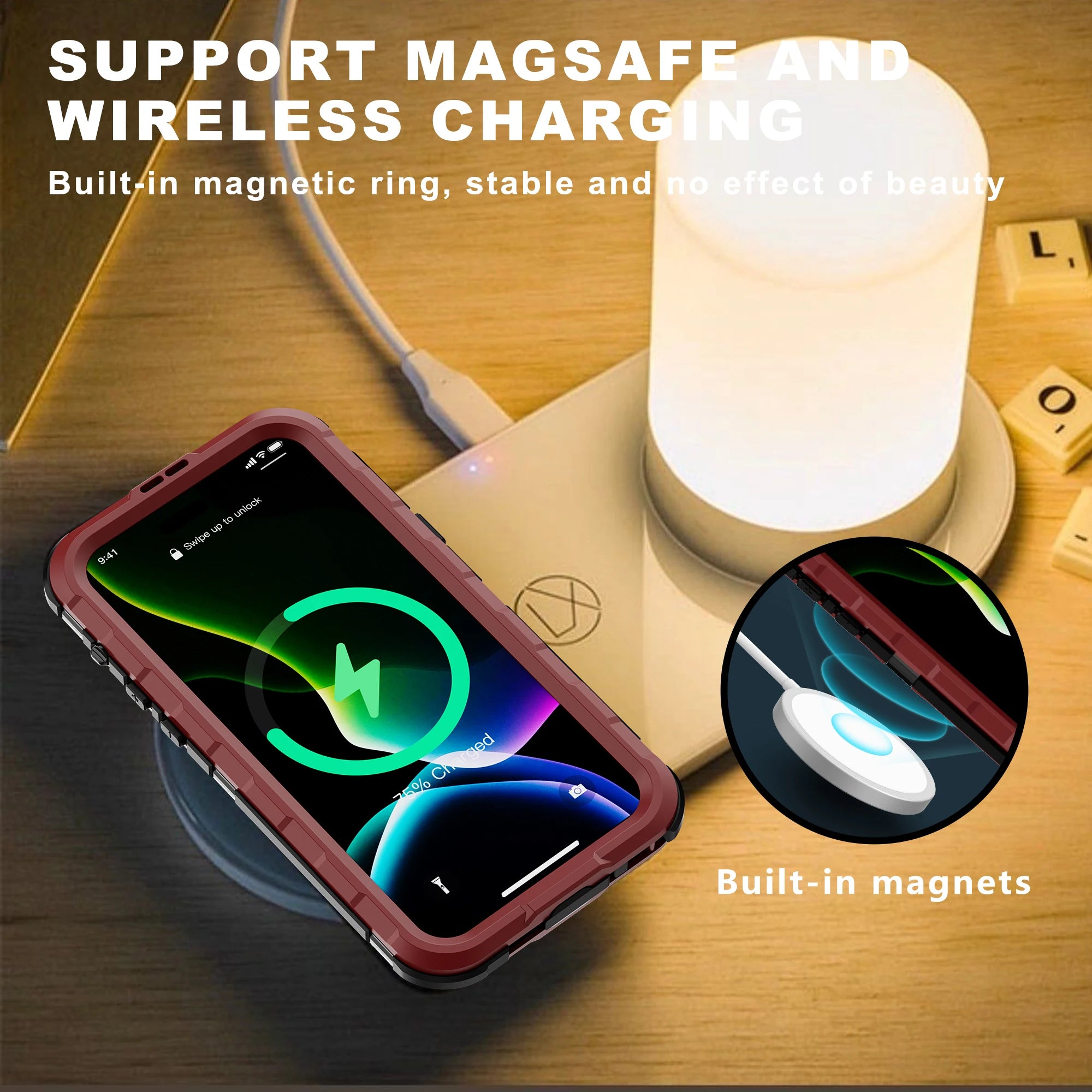 Full Protection Waterproof Metal MagSafe Case for iPhone 16 Series