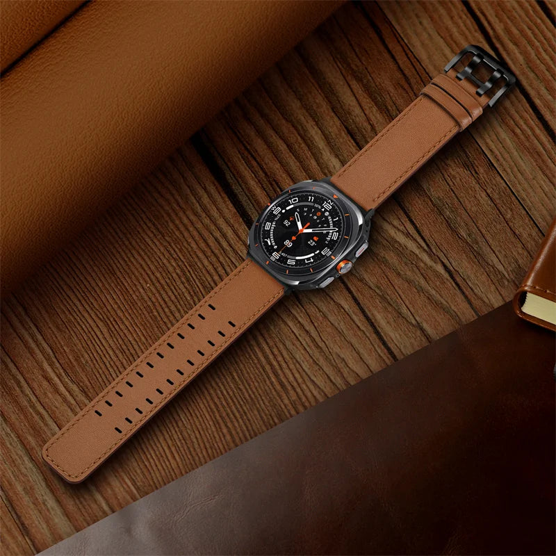 Premium Leather Sport Strap for Samsung Galaxy Watch Ultra & Galaxy Watch Ultra (2025)