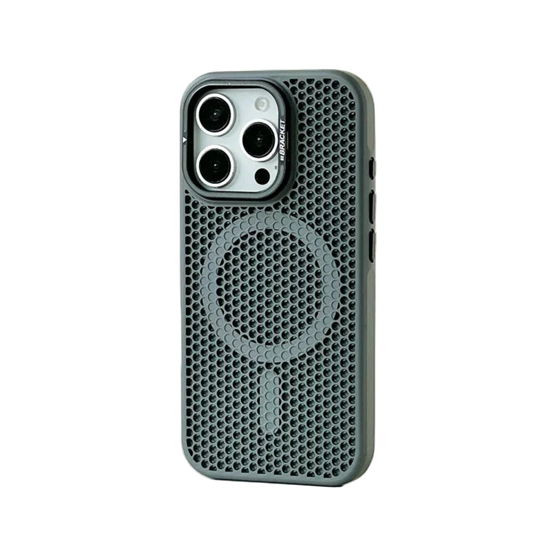 Shockproof Honeycomb Cooling MagSafe Case with Metal Lens Bracket for iPhone 16 Series