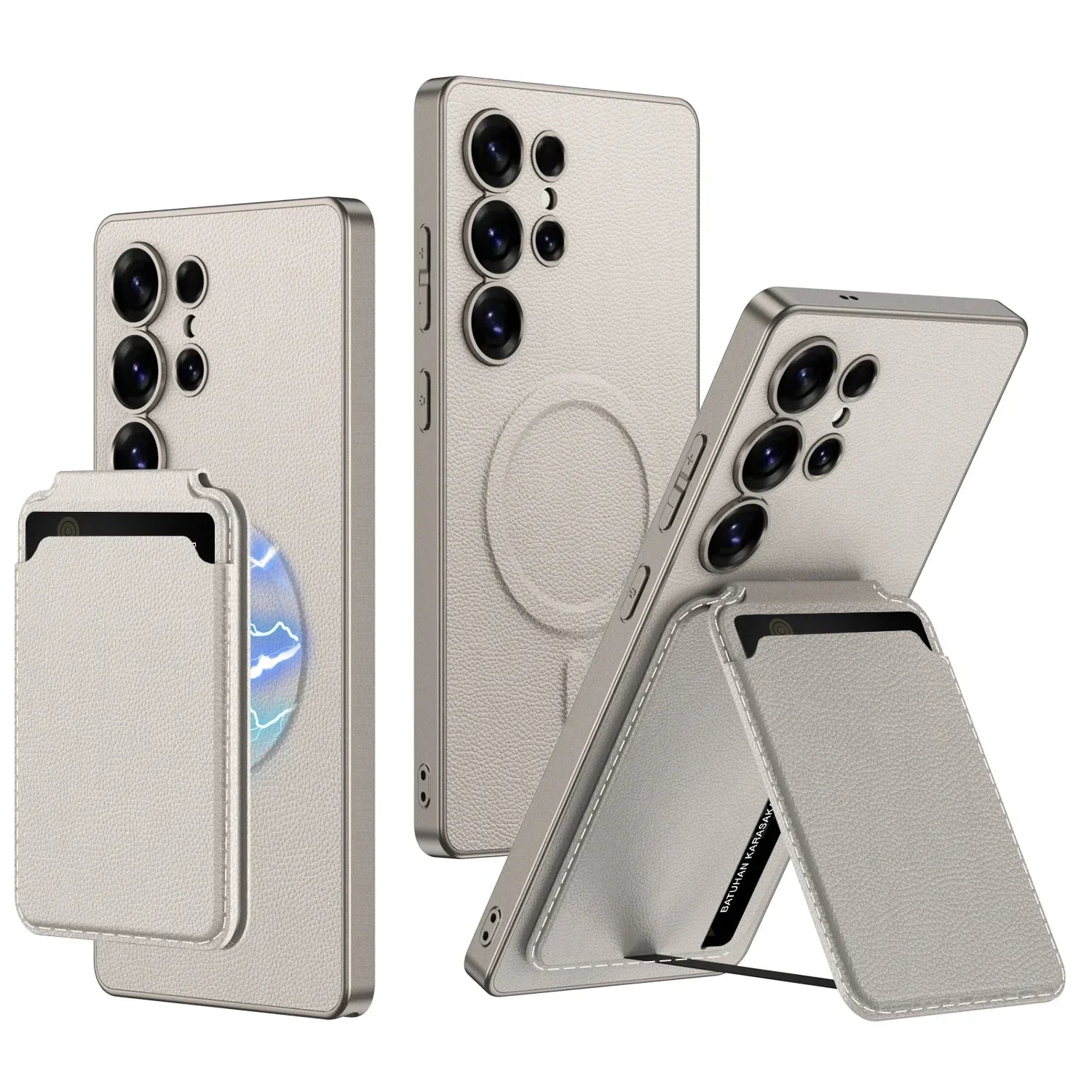 Slim PU Leather Case with Card Slot for Samsung Galaxy S25 Series