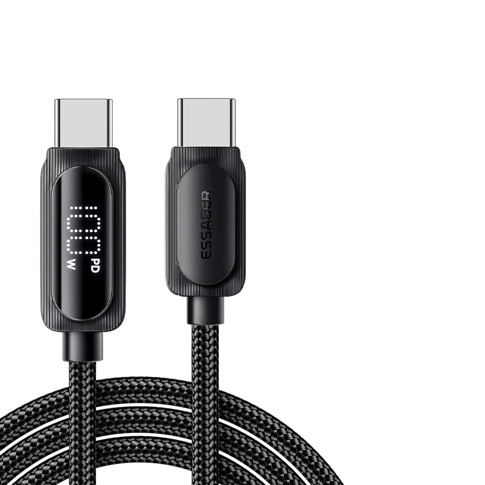 Essager 100W USB-C PD Cable with Digital Display