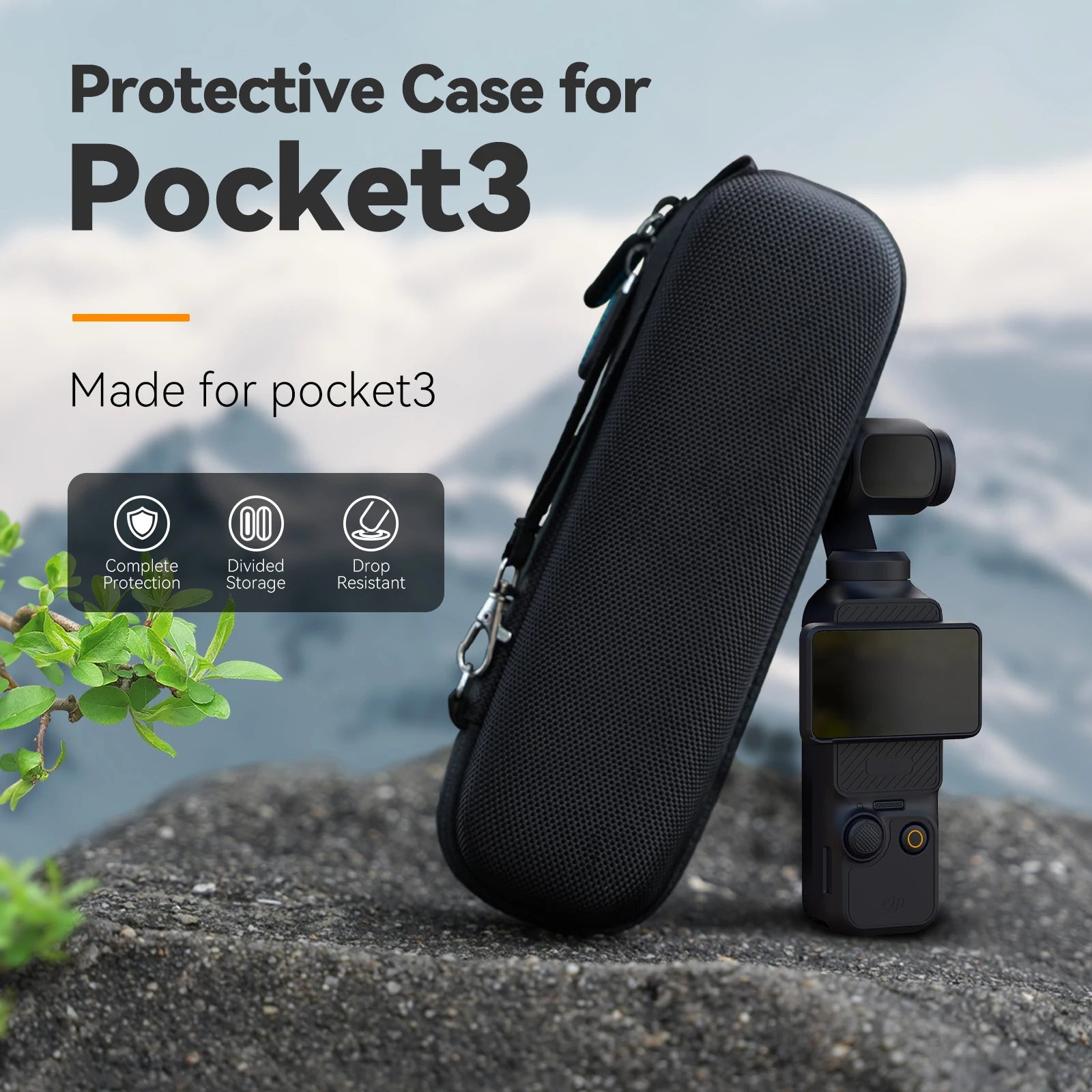 TELESIN Mini Waterproof Carrying Bag for DJI Osmo Pocket 3