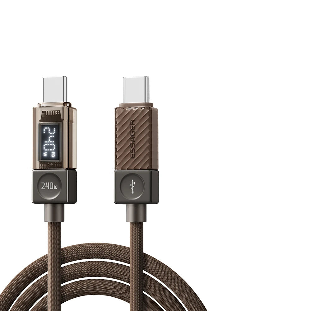Essager 240W USB-C PD 3.1 Fast Charging Cable with LED Display