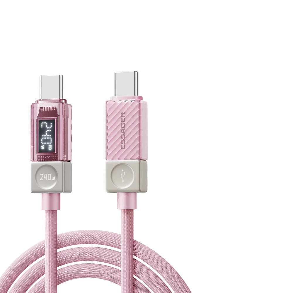 Essager 240W USB-C PD 3.1 Fast Charging Cable with LED Display