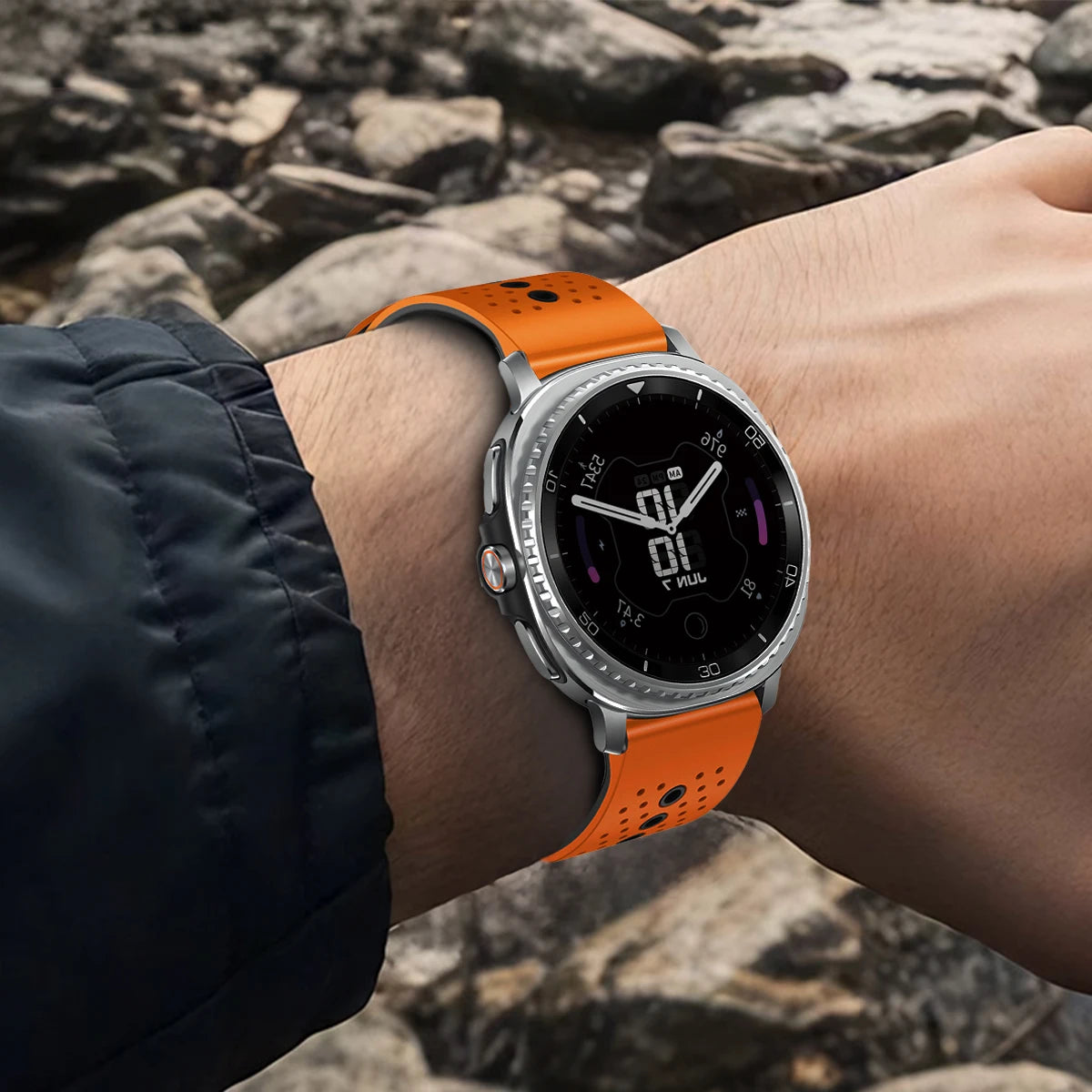 Breathable Two-Tone Silicone Sport Strap for Samsung Galaxy Watch 8 & Galaxy Watch 8 Classic